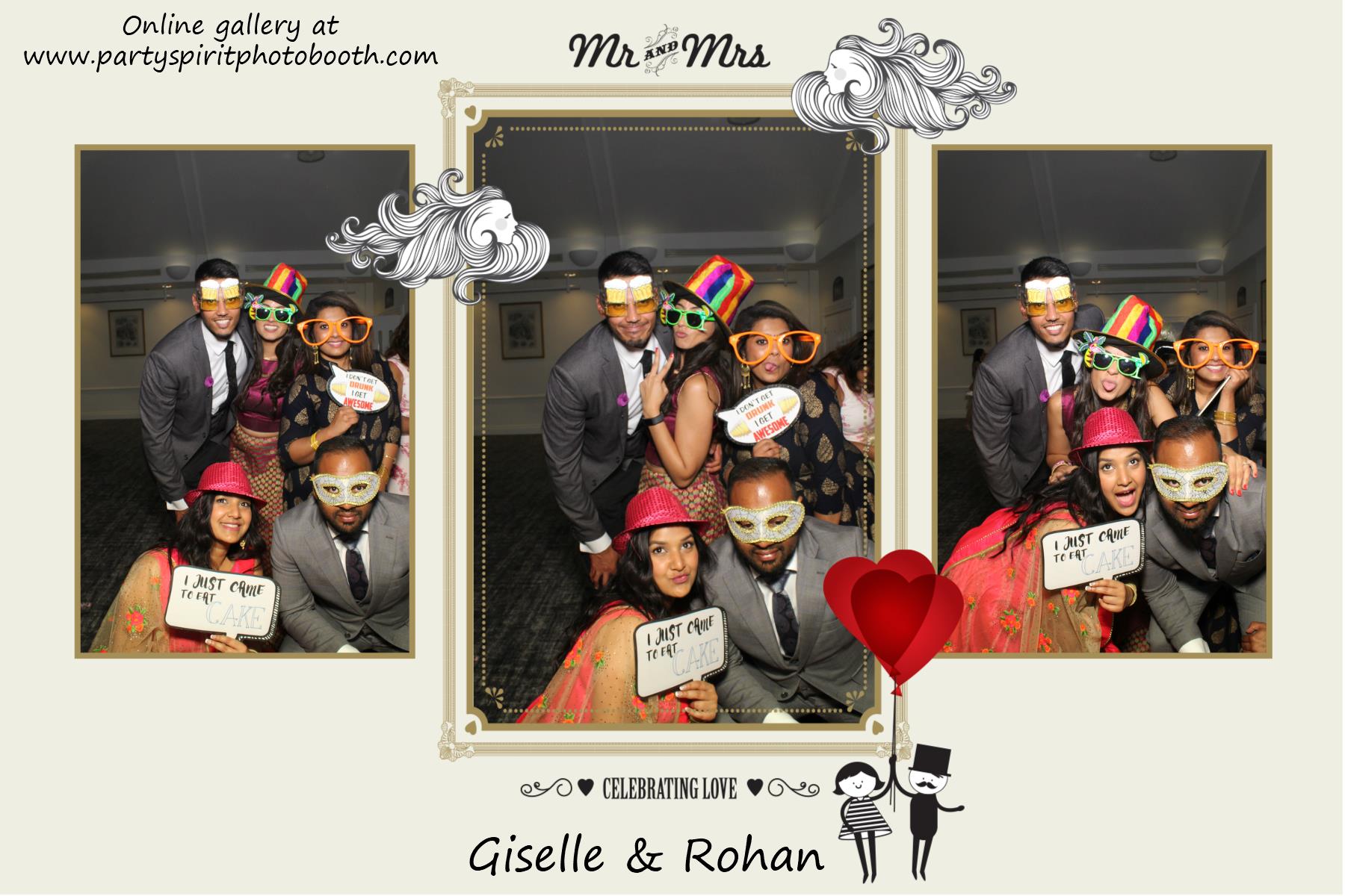 Giselle and Rohan's Wedding | View more photos from the event at gallery.partyspiritphotobooth.com/u/PartySpiritPhotoBooth/Giselle-and-Rohans-Wedding